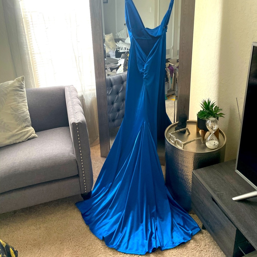 Maxi blue dress medium used